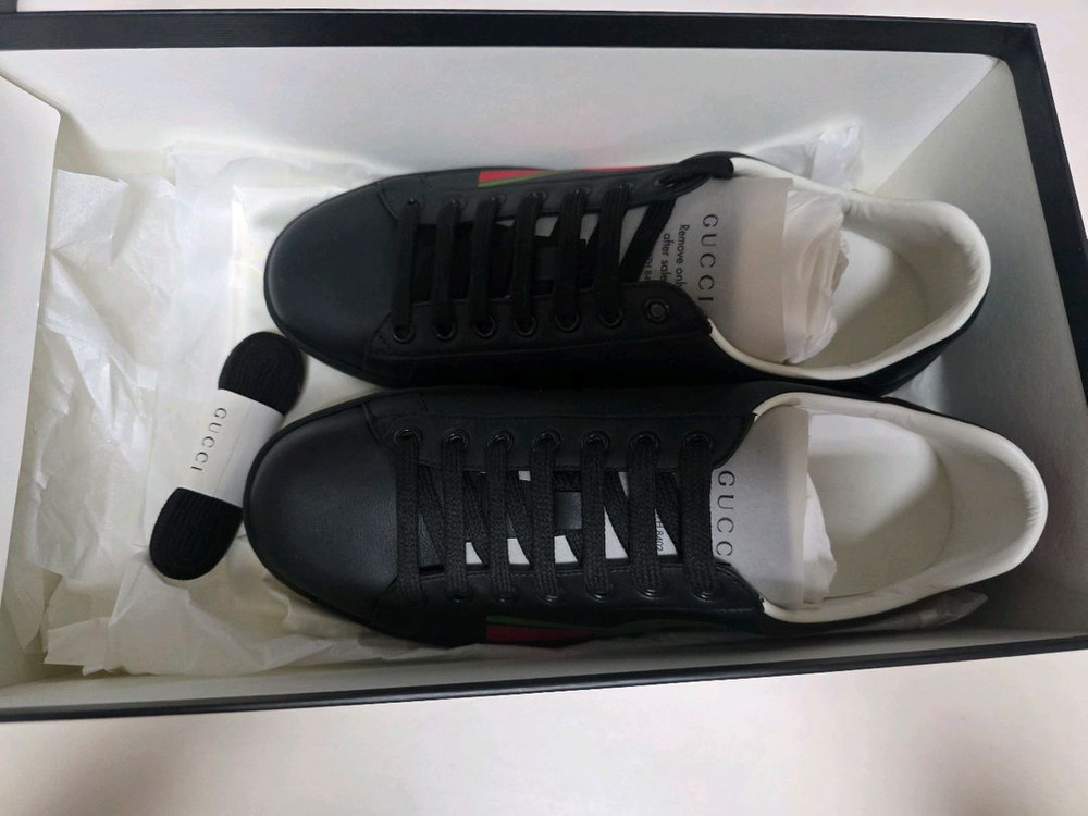 구찌 인터로킹 에이스 스니커즈 UK6 풀셋 새상품--3
