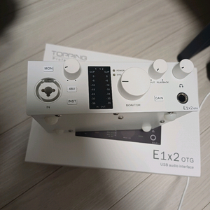 토핑 e1x2 otg 오디오 인터페이스