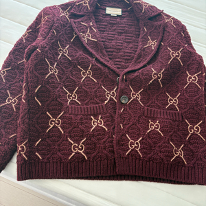 구찌 GG 패턴 니트 가디건