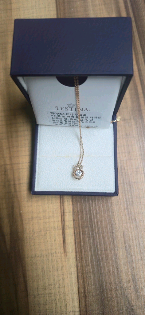 제이에스티나 미오엘로 14k 목걸이--1