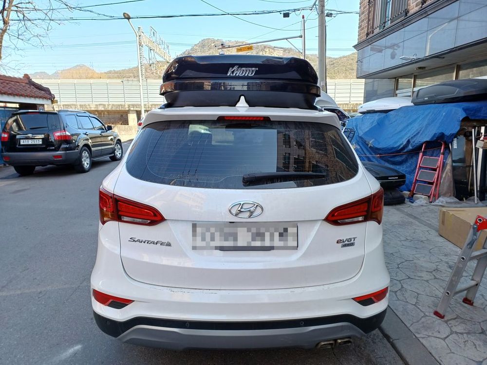 싼타페dm 코토 일체형루프박스(블랙,화이트유광) 이미지