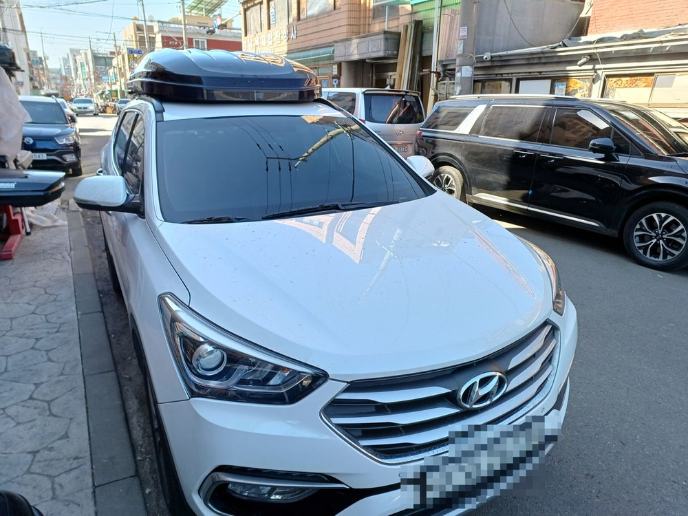 싼타페dm 코토 일체형루프박스(블랙,화이트유광) 이미지