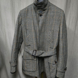 맨온더분 하운드체크 벨트 자켓48사이즈