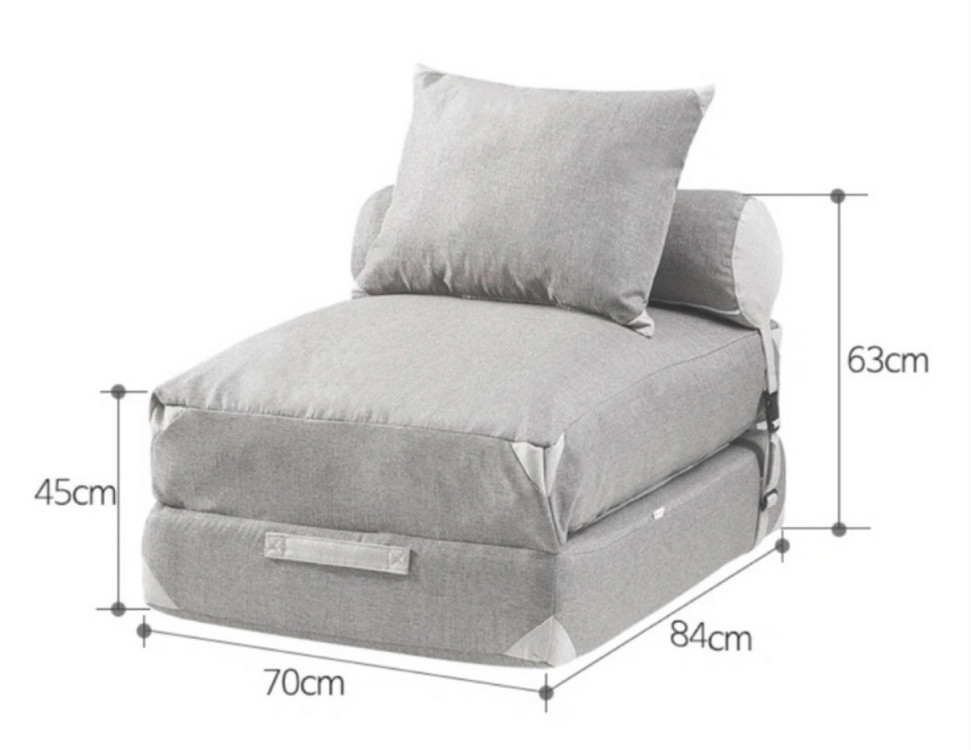 변신 침대형 1인용 소파--3