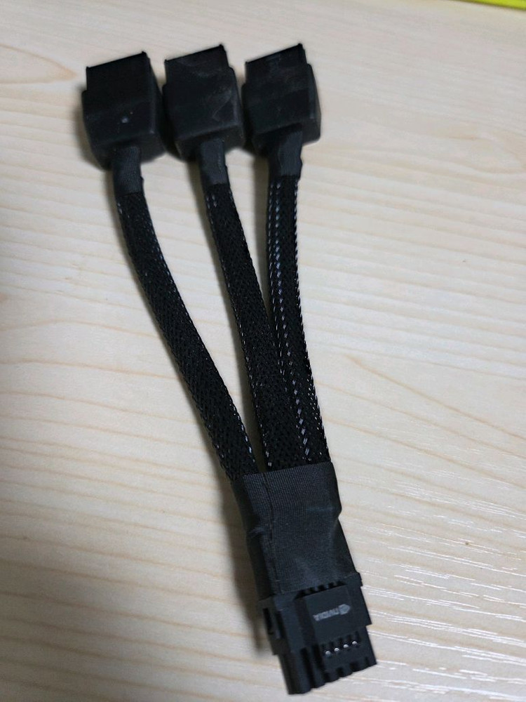 엔비디아 지포스 RTX 40 시리즈 그래픽카드용 12VHPWR 전원 어댑터 케이블--3