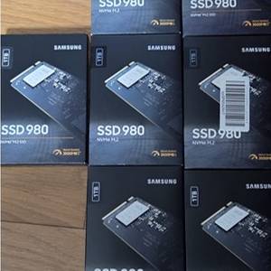미개봉 신품 ssd, nvme 삼성 980 1TB, 웬디 sn850 1TB , ex2 elite 2TB(2.5)
