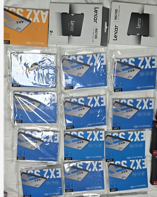 미개봉 신품 ssd, nvme 삼성 980 1TB, 웬디 sn850 1TB , ex2 elite 2TB(2.5)--1