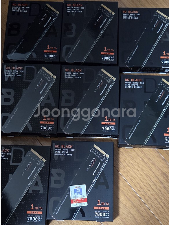 미개봉 신품 ssd, nvme 삼성 980 1TB, 웬디 sn850 1TB , ex2 elite 2TB(2.5)--2