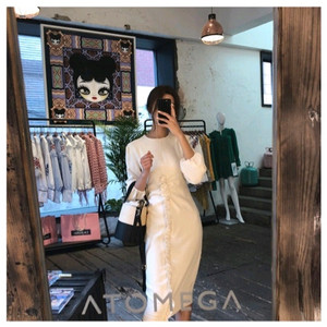 프로스트제이 prostj 프릴 롱 원피스 셀프웨딩 돌잔치 하객룩