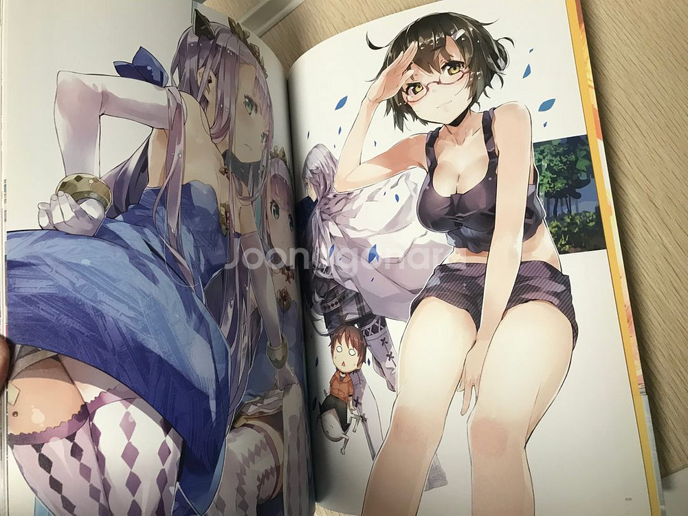 라노벨 라이트 노벨 아웃브레이크 컴퍼니 유겐 아트북 화집 화보집 일러스트집--5