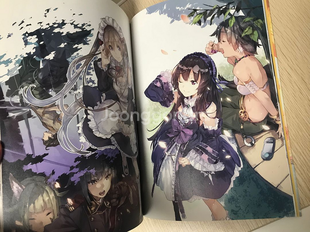 라노벨 라이트 노벨 아웃브레이크 컴퍼니 유겐 아트북 화집 화보집 일러스트집--6