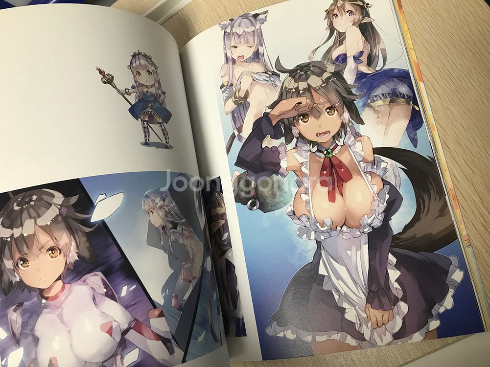 라노벨 라이트 노벨 아웃브레이크 컴퍼니 유겐 아트북 화집 화보집 일러스트집--7