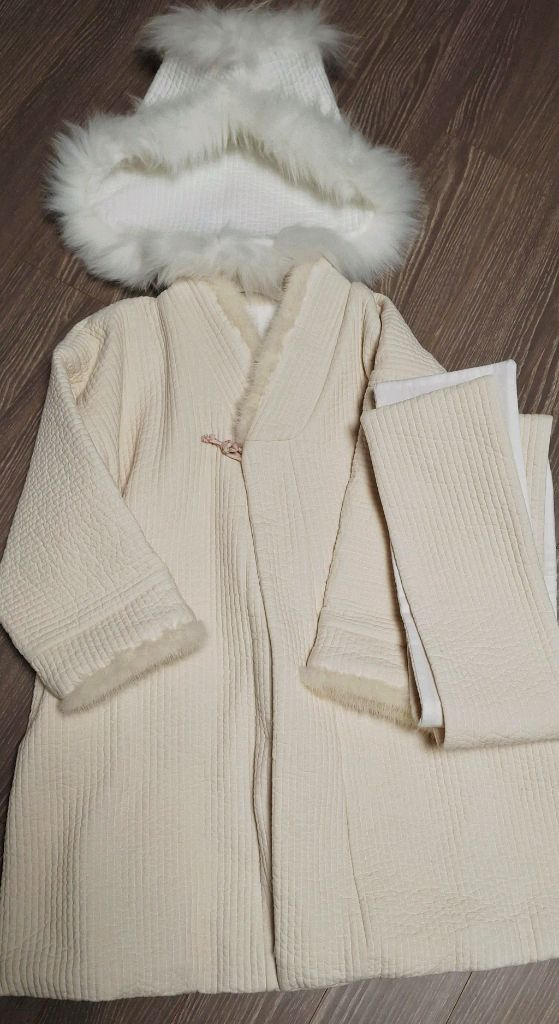 여아한복 9호(털배자,속치마,두루마기, 털모자,목도리) 이미지