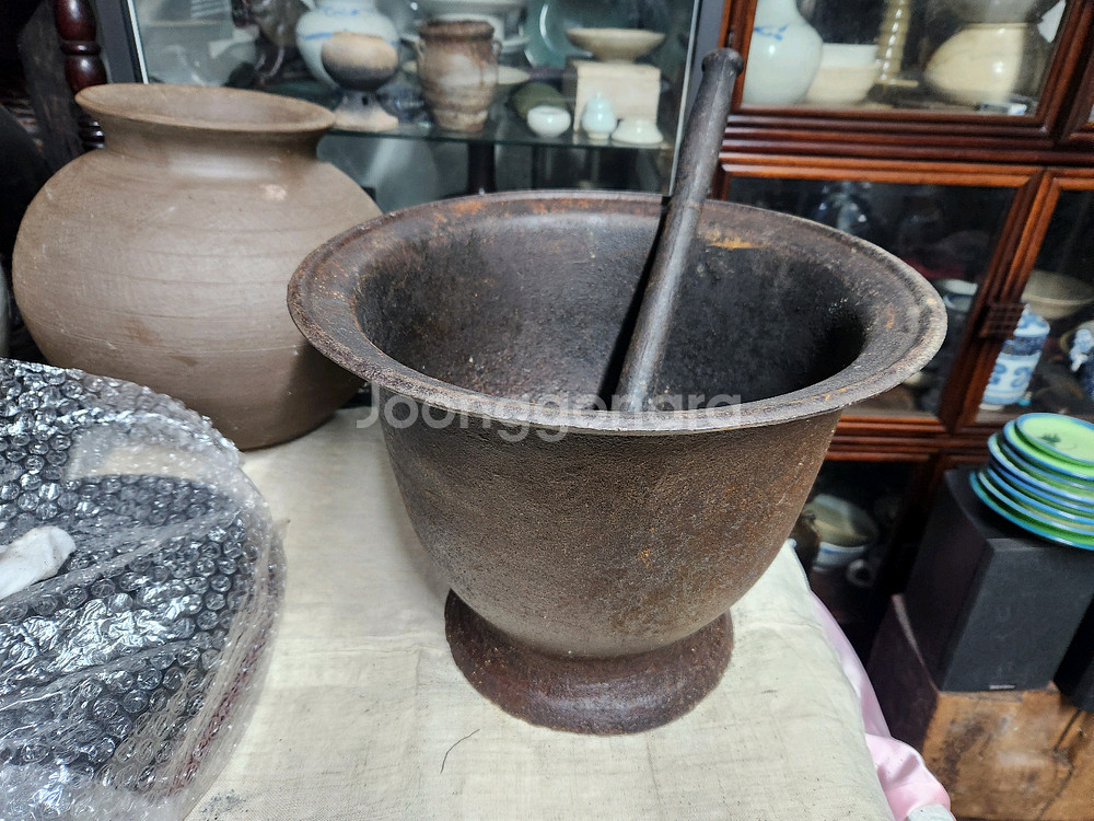 초대형 무쇠절구--1