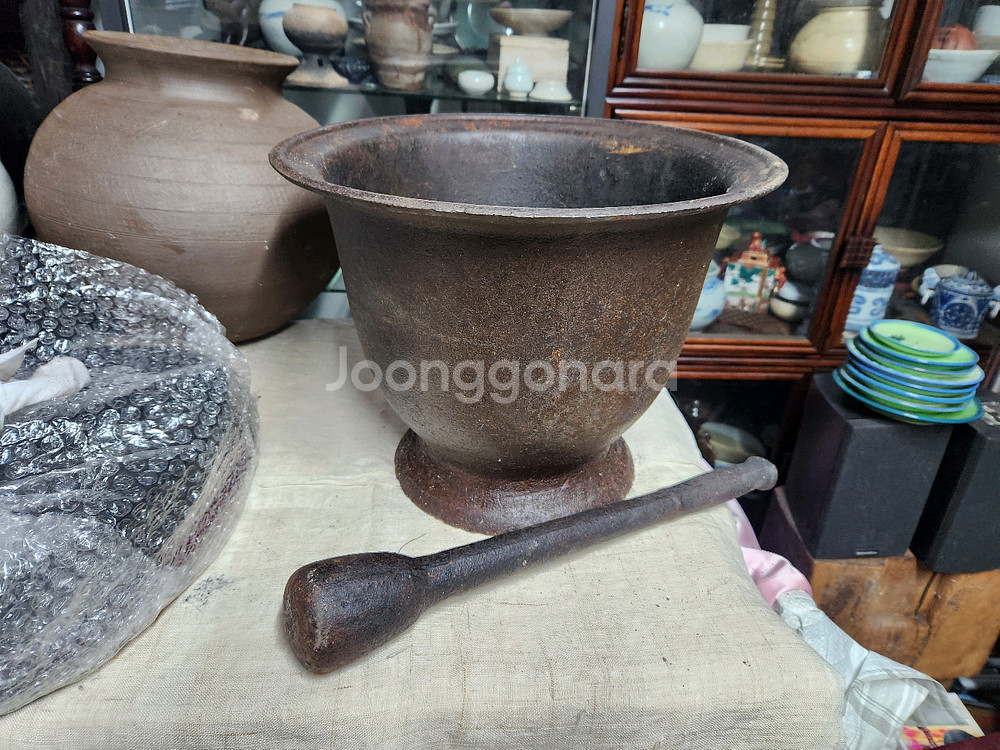 초대형 무쇠절구--2