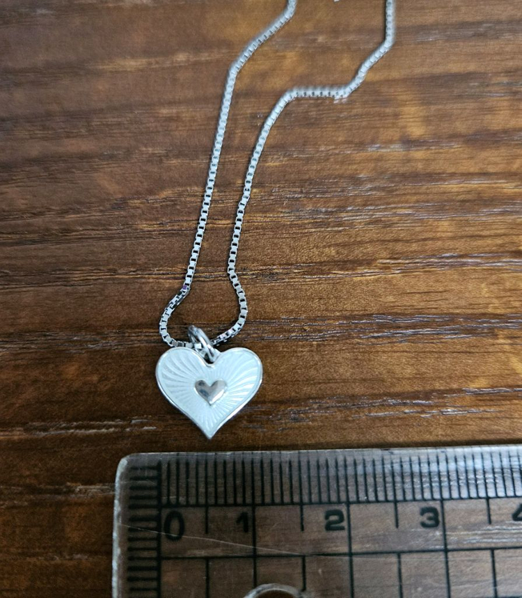 노르웨이 빈티지 실버 목걸이(주기도문각인.어린이선물)--7