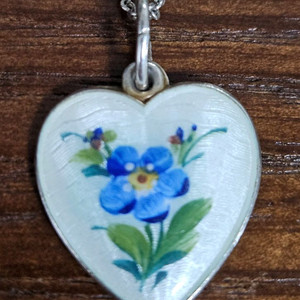 1950년대 노르웨이 빈티지 실버 목걸이