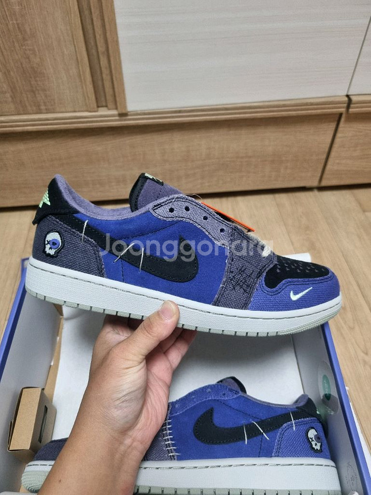 조던 1 x 자이언 윌리엄슨 레트로 로우 OG 리젠시 퍼플 앤 다크 레이즌 265--2