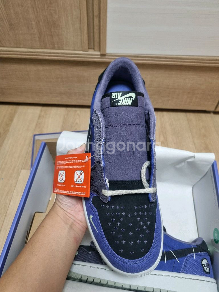 조던 1 x 자이언 윌리엄슨 레트로 로우 OG 리젠시 퍼플 앤 다크 레이즌 265--3