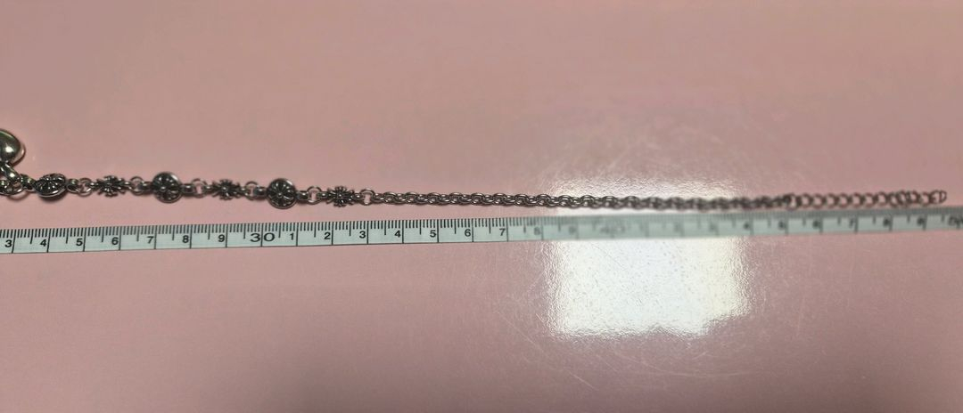 십자가목걸이 하트십자가 팬던트 빈티지 실버 목걸이 (새상품)--5