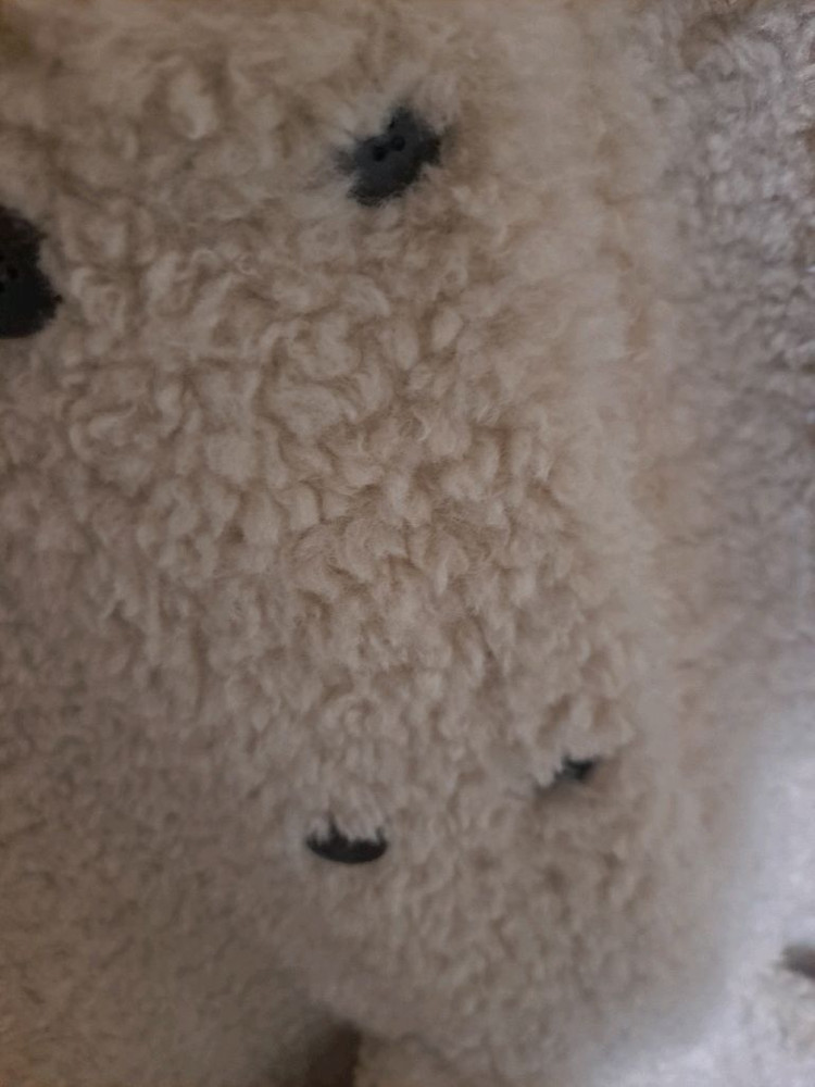 W컨셉 슬로우롤리 무스탕 뽀글이 퍼코트 베이지 이미지