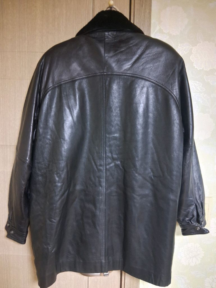 빈티지 남성 양가죽 코트--1
