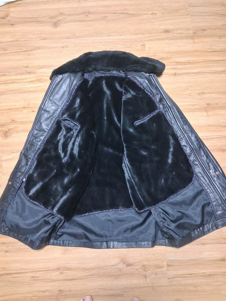 빈티지 남성 양가죽 코트--2