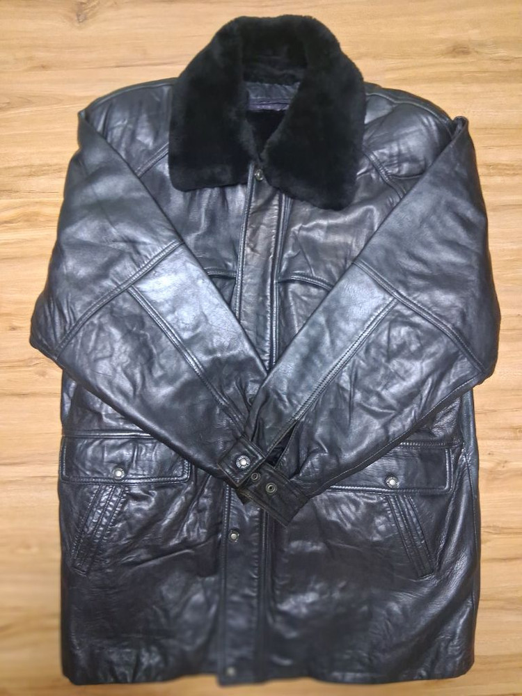 빈티지 남성 양가죽 코트--3