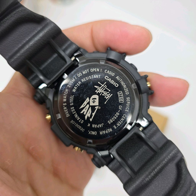 미착용 새제품!! GF-8250BS 스투시 X 베이프 콜라보 프로그맨--3