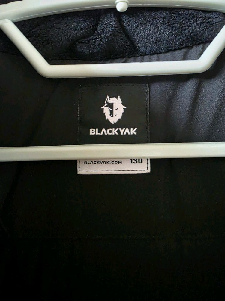 블랙야크 유아 키즈 블랙 롱패딩 130(24년식)--1