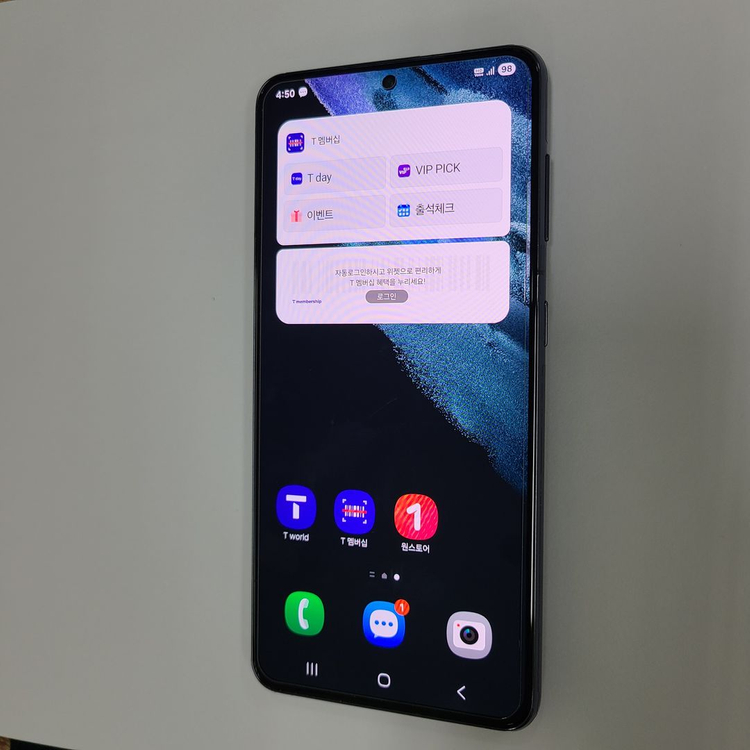 .갤럭시 S21 블랙 256G SK 무잔상 S급 210832--1