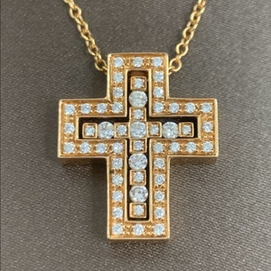 [S]다미아니 벨에포크 핑크골드 로즈골드 다이아 펜던트 목걸이 스몰사이즈