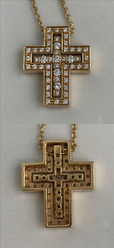 [S]다미아니 벨에포크 핑크골드 로즈골드 다이아 펜던트 목걸이 스몰사이즈 이미지