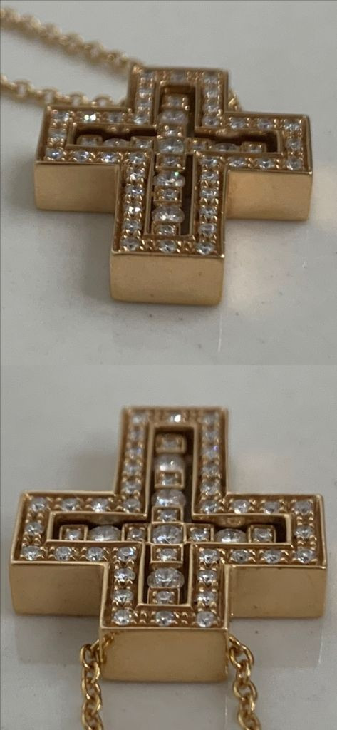 [S]다미아니 벨에포크 핑크골드 로즈골드 다이아 펜던트 목걸이 스몰사이즈 이미지