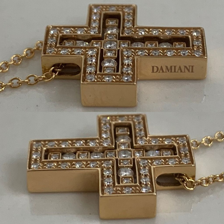 [S]다미아니 벨에포크 핑크골드 로즈골드 다이아 펜던트 목걸이 스몰사이즈 이미지