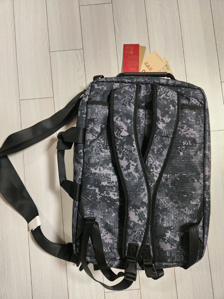 택 새상품)샘소나이트 레드 3웨이 백팩 크로스백 서류 노트북백 노트북가방 여행가방 백팩 크로스백 서류가방 활용가능--1