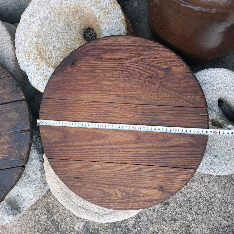 옛날 나무 덮개. 뚜껑 - 근대사. 소품용. 만물당--4