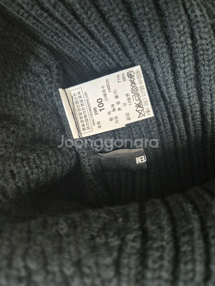 시스템옴므 /사선 텨틀넥 니트/100--2