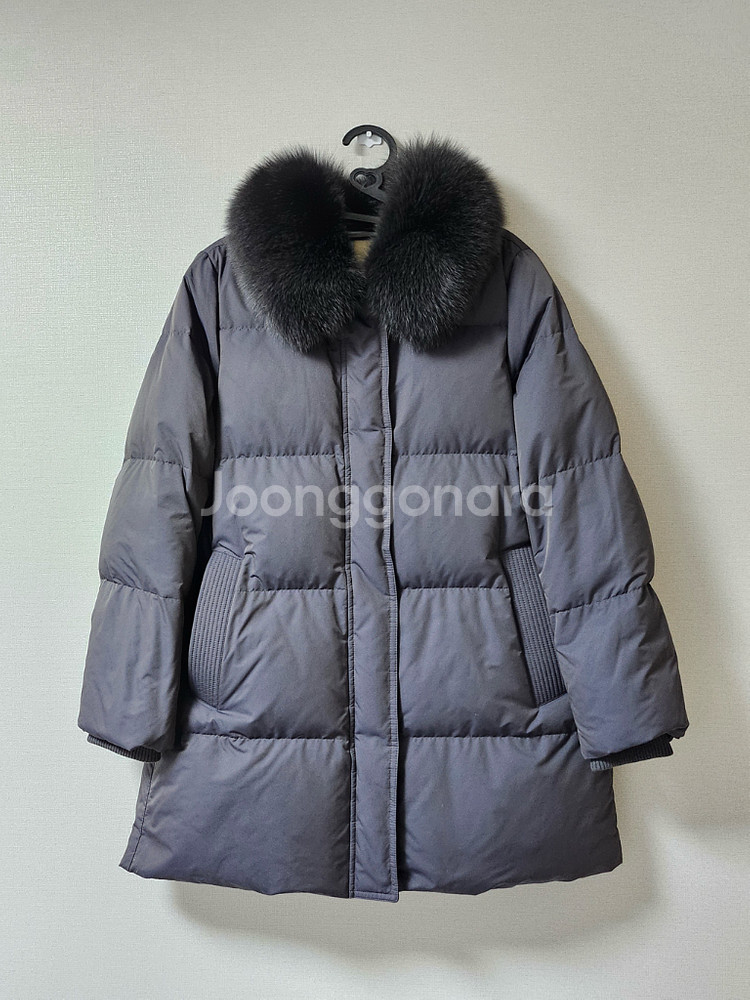 빈폴 레이디스 폭스 퍼 구스 다운 패딩 점퍼--3