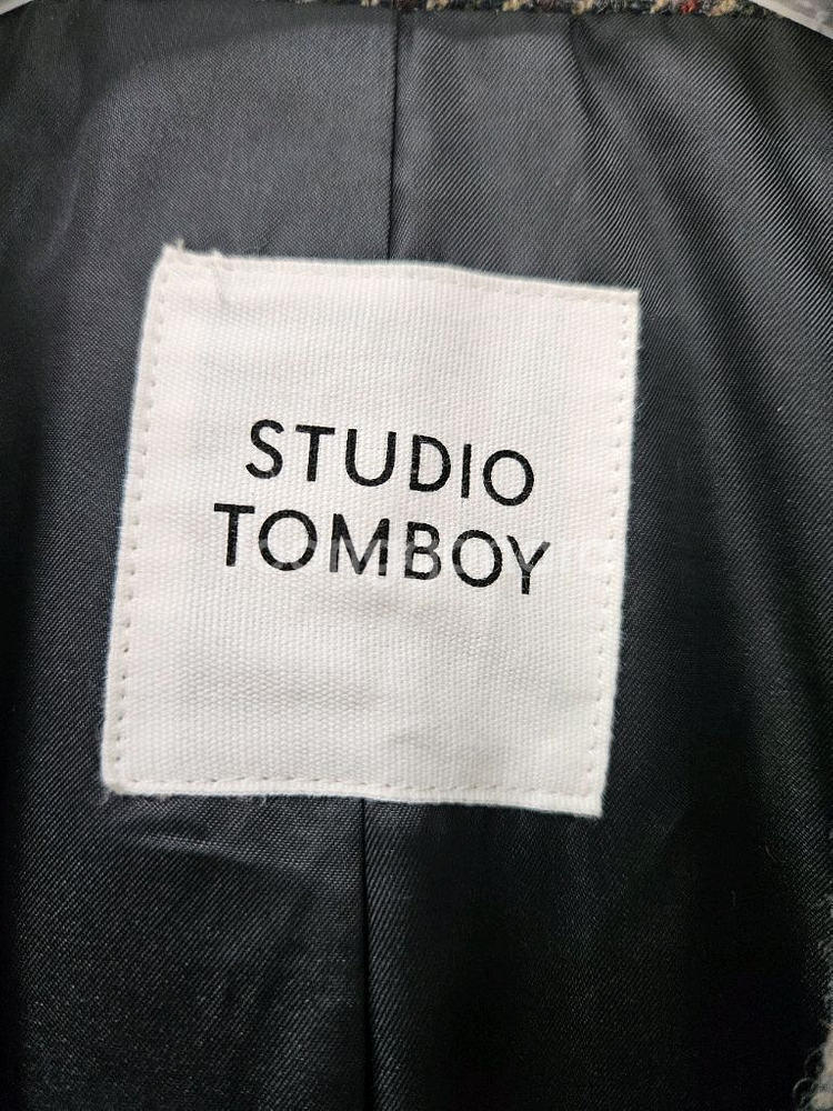 스튜디오톰보이 체크울자켓 55~66--6