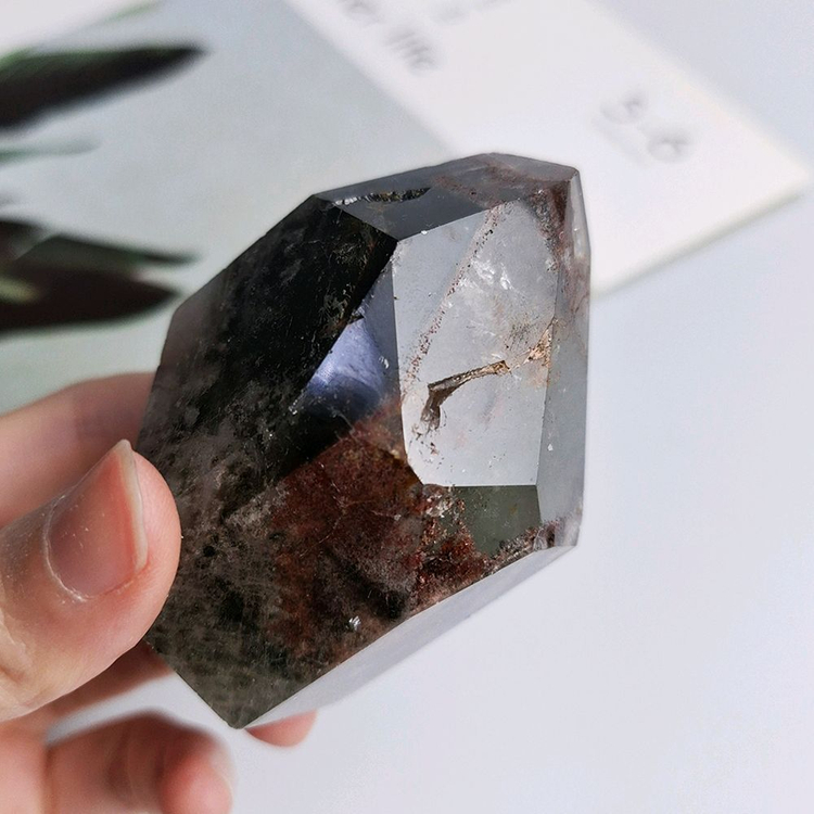 행운의돌 정원 가든쿼츠 핸드스톤145g--1