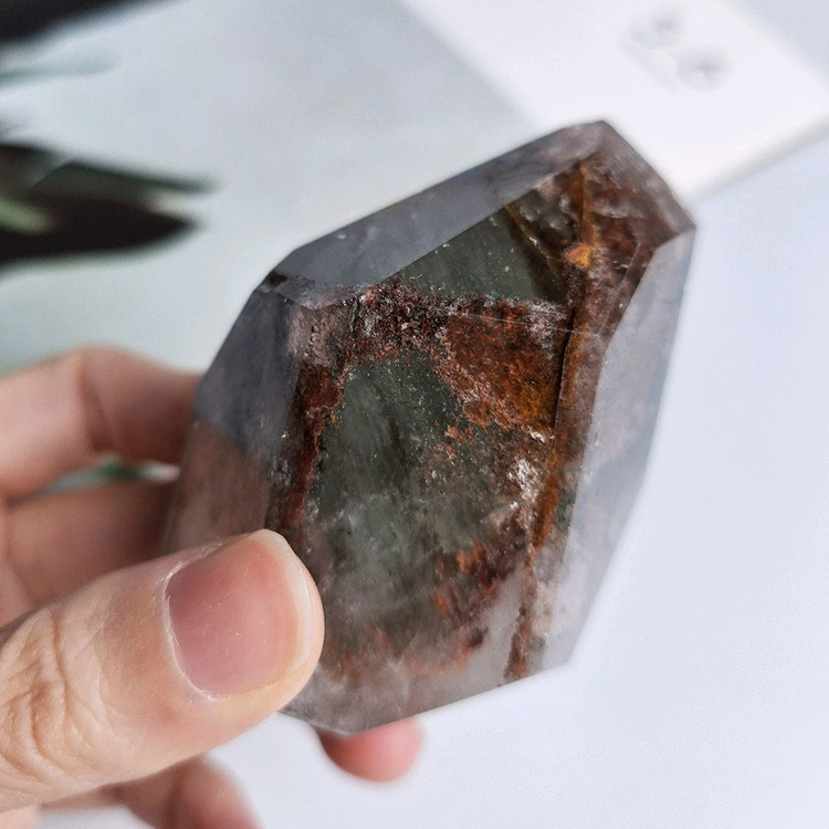 행운의돌 정원 가든쿼츠 핸드스톤145g--2