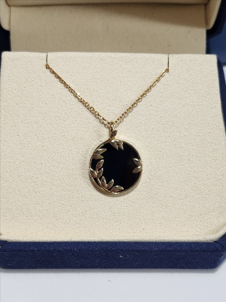 오닉스 펜던트 14k 옐로우골드 제작상품 이미지