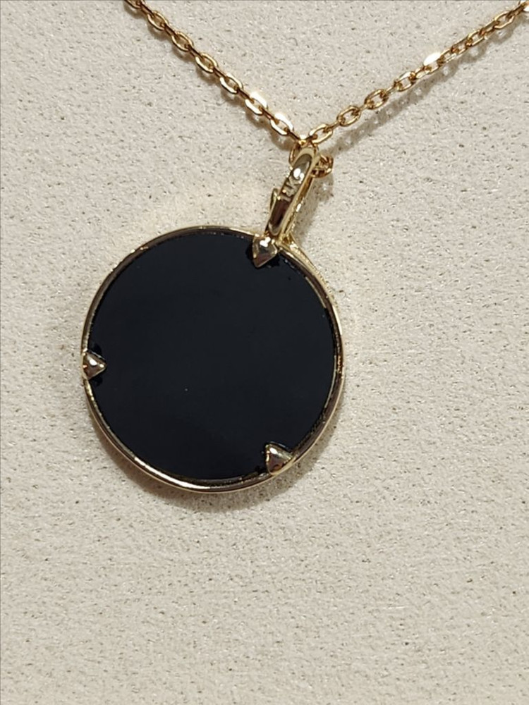 오닉스 펜던트 14k 옐로우골드 제작상품 이미지