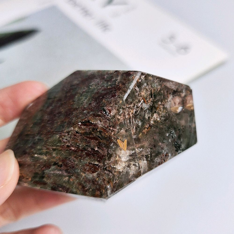 행운의돌 정원 가든쿼츠 핸드스톤120g--1