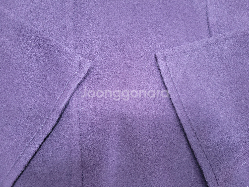 이탈리아 울 캐시미어 모직 롱 베스트 / 여 85 버건디 퍼플--14