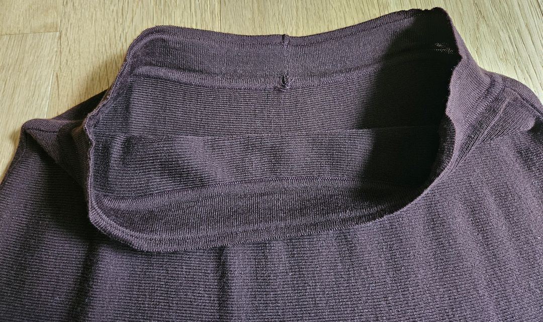 CARRIERE 밴딩 니트 롱스커트--2