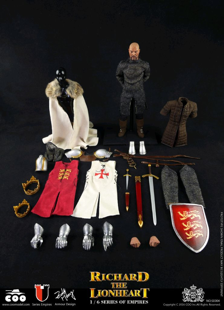 COOMODEL 사자심왕 리처드 1/6 액션 피규어--6