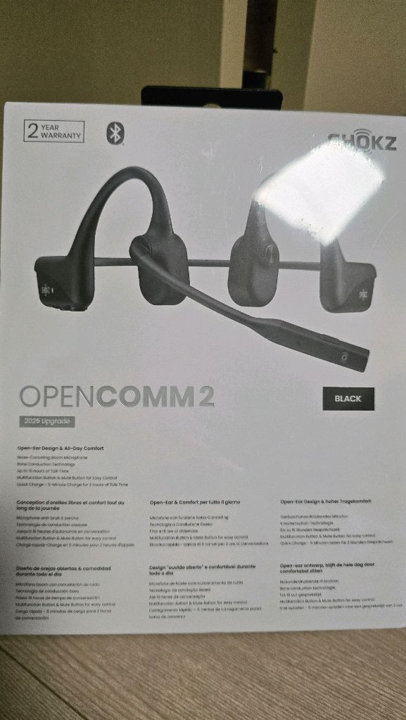 Shokz 샥즈 오픈컴2 2025 업그레이 골전도 헤드셋 새상품--1