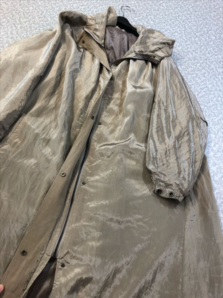 제평 글로시 후드 야상 사파리 점퍼 자켓 바람막이 골드카키 간절기 벌룬 타임마인랑방시스템스탈--1